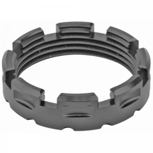 Fortis Castle Nut, Black, Anodized Finish, Mil Spec