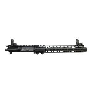PSA 10.5" Carbine-Length 5.56 NATO 1/7 Nitride 12" Slant M-lok Upper - With BCG, CH, & MBUS Sight Set - 5165449684
