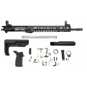 PSA 16" Carbine-Length M4 5.56 NATO 1/7 Nitride 13.5" Lightweight M-Lok MFT Minimalist EPT Rifle Kit With MBUS Sight Set
