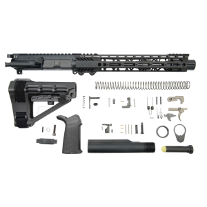 PSA 10.5" Carbine-Length 5.56 NATO 1/7 Nitride 12" Slant M-Lok MOE EPT SBA4 Pistol Kit