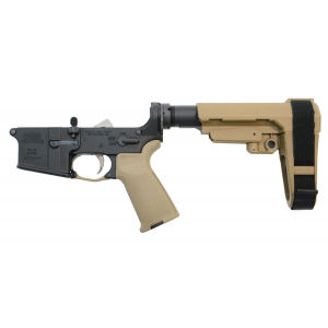 PSA AR-15 Complete MOE EPT Pistol Lower with SBA3 Brace, FDE - 5165448421
