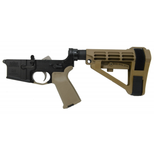 Palmetto State Armory PSA AR15 Complete MOE EPT SBA4 Lower, Flat Dark Earth